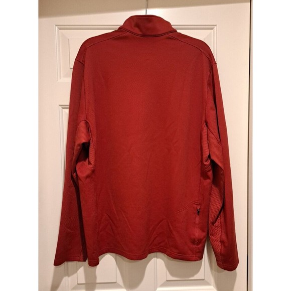 Nike Training Dri Fit Red Quarter Zip with Zip Up Pocket Size Extra Large - Picture 2 of 10